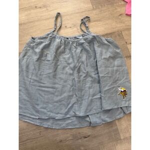 Official NFL Minnesota Vikings Women's Chambray Tank - Size XL
